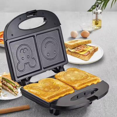 Προσαρμοσμένο λογότυπο Δύο Waffle Maker για γρήγορο καθαρισμό και μη προσκόλληση μαγειρέματος