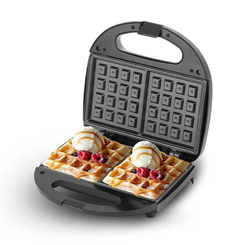 Προσαρμοσμένο λογότυπο Δύο Waffle Maker για γρήγορο καθαρισμό και μη προσκόλληση μαγειρέματος